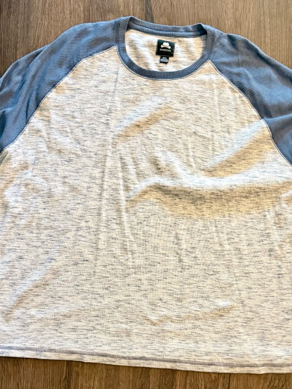 Winston Men's Big & Tall Long Sleeve Raglan Shirt - Blue - Size 3XL